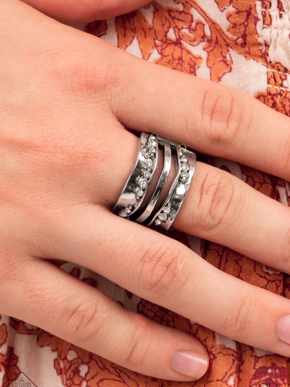 Paparazzi Jewelry Accessories - Unexpected Treasure - White Ring - Vintage